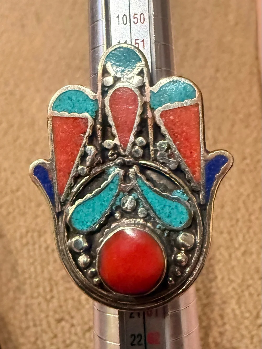 Hamsa Hand Statement Ring - Women Jewelry Hand crafted by the of Napal